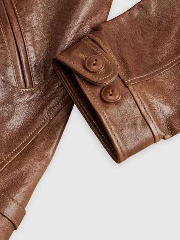 Albert Einstein Levi s Brown Leather Jacket