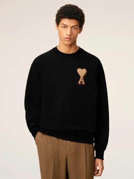 Ami Paris Black Sweatshirt