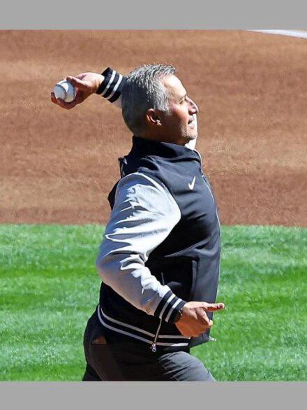 Andy Pettitte Yankees Jacket Black and Grey