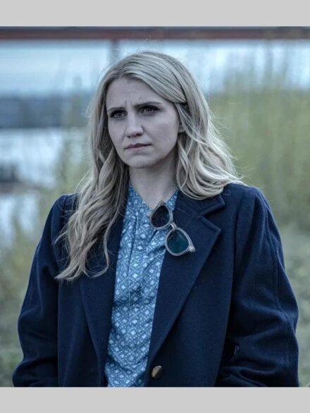 Annaleigh Ashford Happy Face Blue Coat