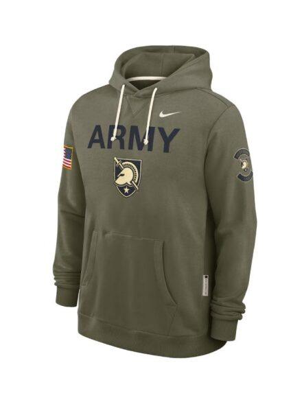 Army Black Knights Nike 2025 Military Appreciation Dri FIT Hoodie Olive
