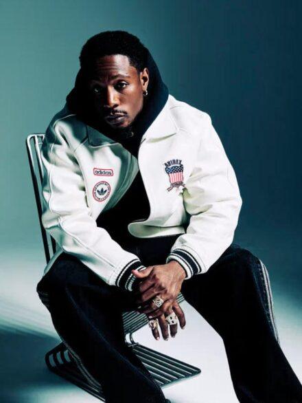Avirex Adidas Leather Bomber Jacket