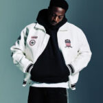 Avirex Adidas White Leather Jacket