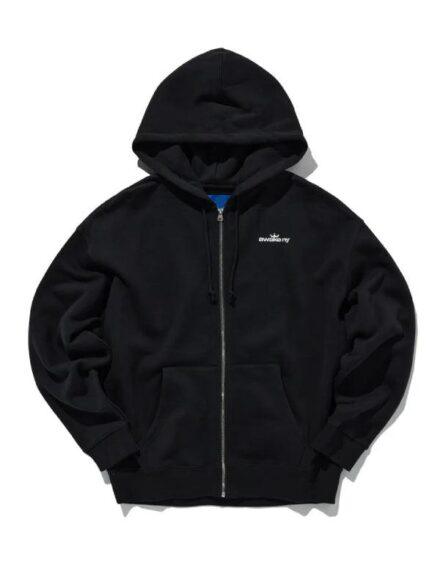 Awake NY Crown Zip Up Hoodie Black