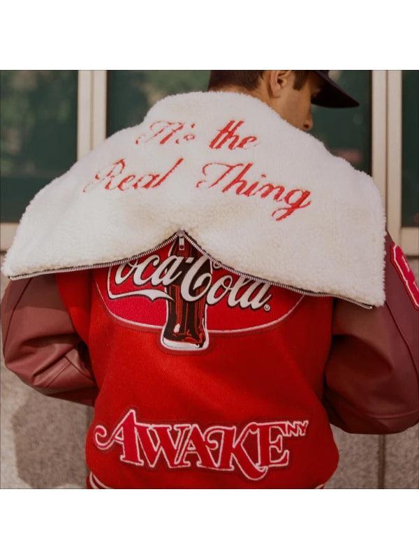 Awake NY x Coca Cola It s The Real Thing Jacket Red