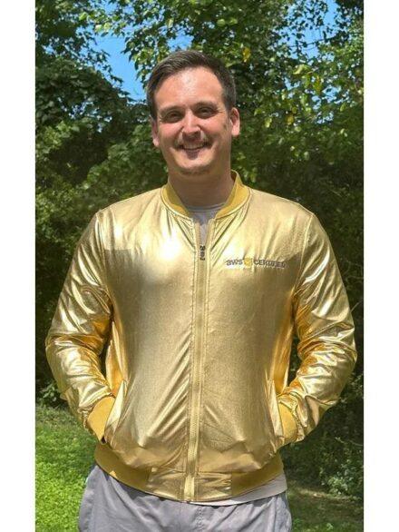 Aws Certified Golden Bomber Jacket