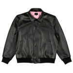 BXR Tonal Arch Leather Jacket Black