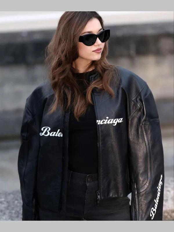 Balenciaga I Automobili Lamborghini Leather Racer Jacket