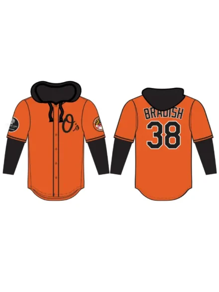Baltimore Orioles Kyle Bradish Jersey Hoodie Orange