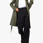 Belted Short Faux Leather Trench Coat