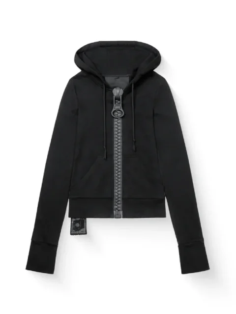 Black Big Zipper Hoodie Rohan Mirza