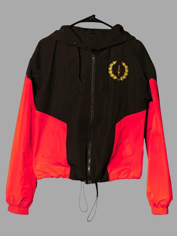 Black American Heritage Flag Hooded Jacket