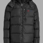 Black Ralph Lauren Polo Puffer Jacket Coat