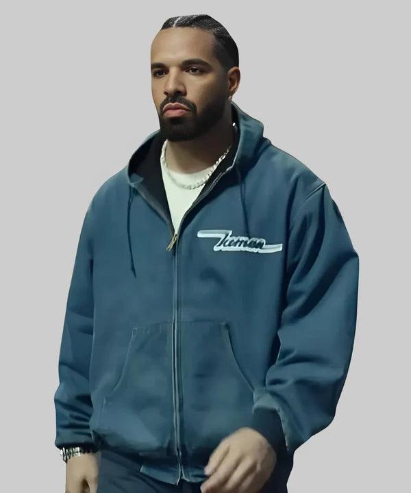 Blue iceman jacket drake