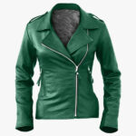 Brando Green Biker Jacket