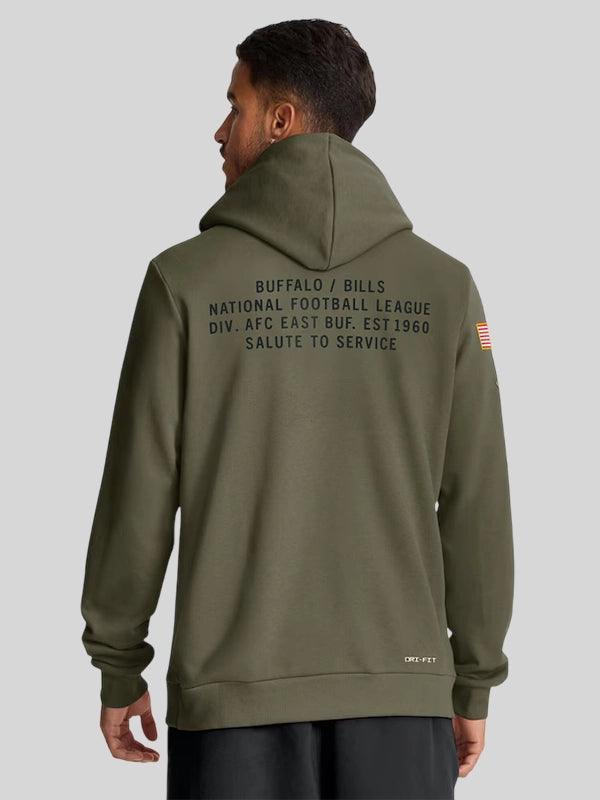 Buffalo Bills Nike 2025 Salute to Service Sideline Standard Issue Dri FIT Hoodie