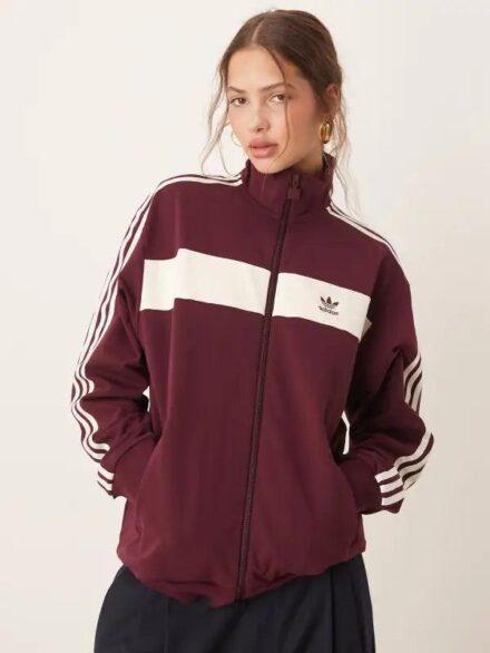 Burgundy Adidas Jacket