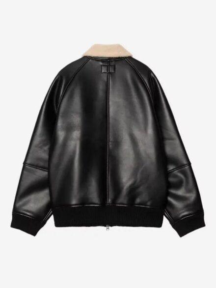 Carhartt Shepton Leather Jacket Black