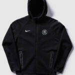 Chelsea Nike Tech Fleece Full Zip Hoodie Jacket Black