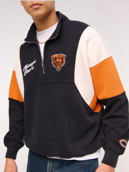 Chicago Bears Abercrombie Half Zip Sweatshirt