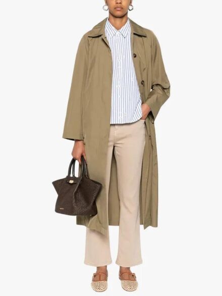 Classic Belted Trench Coat for Women