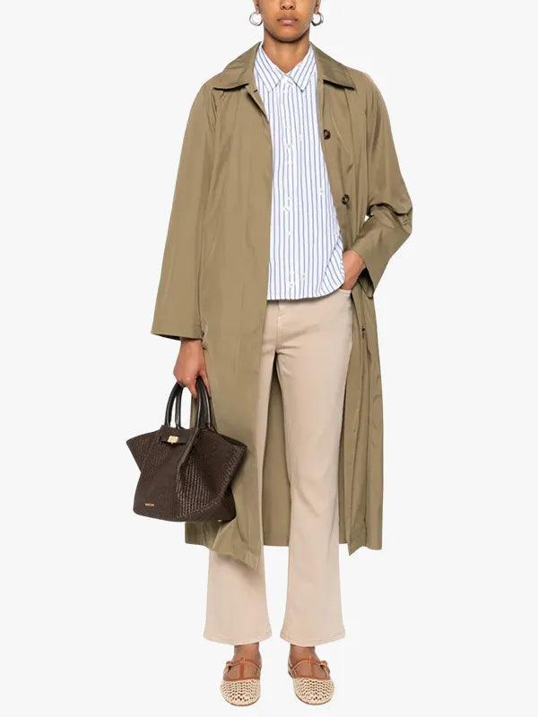 Classic Belted Trench Coat for Women