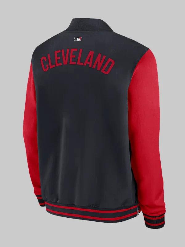 Cleveland Guardians Authentic Collection Dugout Mens Nike MLB Full Zip Bomber Jacket