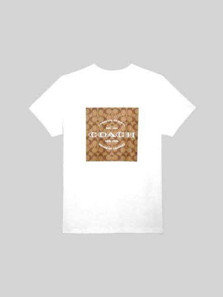 Coach Signature T Shirt White