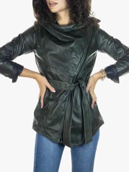 Colima Women s Green Zipper Jacket