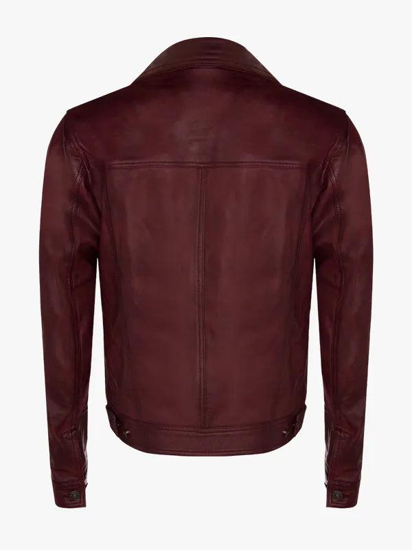 Constantine Retro Leather Trucker Jacket