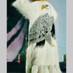 Cowboy Carter Tour Beyonce White Faux Fur Eagle Coat