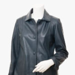 Cusseta Women s Navy Jacket Leather