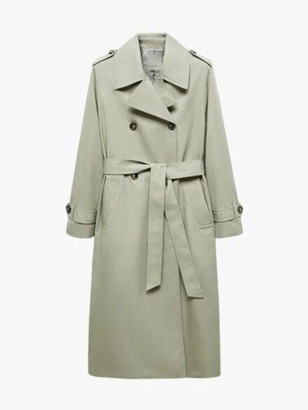 Double breasted trench coat