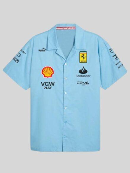 F1 Miami Ferrari Blue Shirt