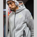 FC Barcelona Nike Tech Fleece Hoodie Grey