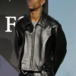 FSF Gala Travis Scott Loewe Leather Jacket Black