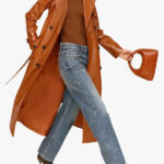 Faux Ever Leather Belted Trench Coat Glazed