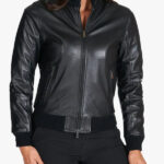 G155 Black Nappa Lamb Leather Jacket