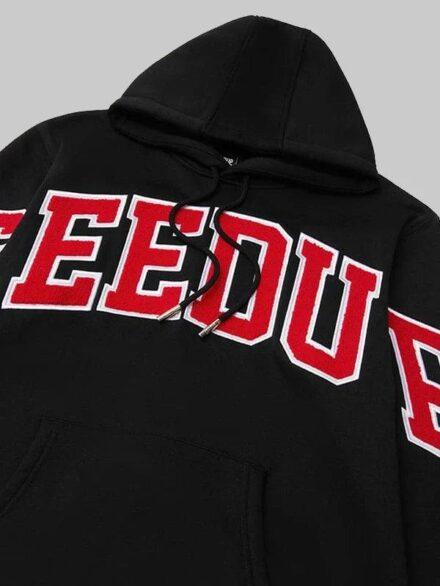Geedup Team Logo Hoodie Black White Red