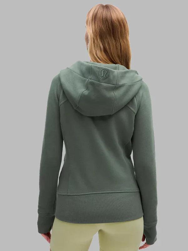 Green Scuba Full Zip Hoodie Lululemon
