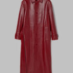 Gucci Shiny Leather Trench Coat Red