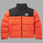 Gucci The North Face Colour Block Down Jacket Orange