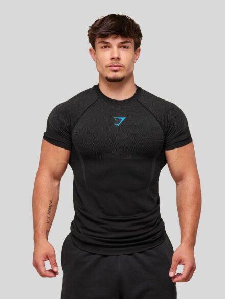 Gymshark Onyx 5 0 Seamless T shirt Black
