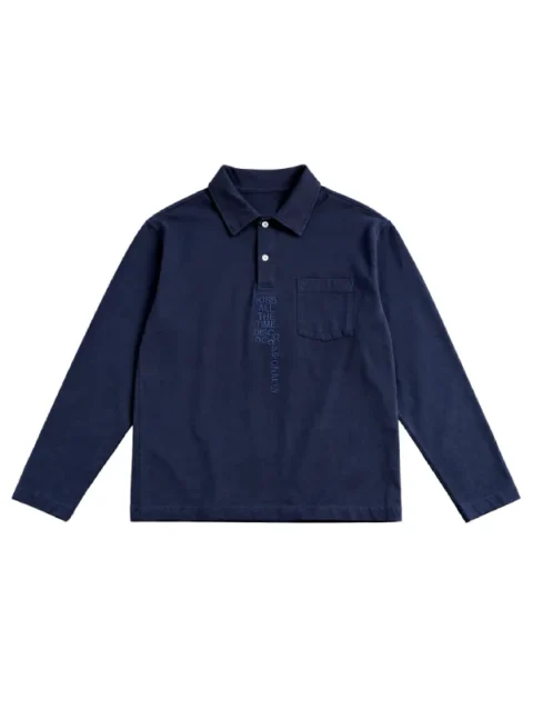 Harry Styles KATTDO Embroidered Rugby Shirt Blue