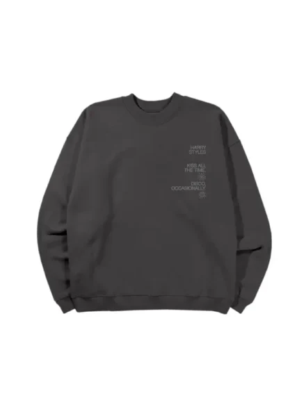 Harry Styles Kiss Disco Reflective Crewneck Sweatshirt Black