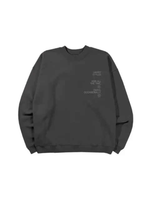 Harry Styles Kiss Disco Reflective Crewneck Sweatshirt Black
