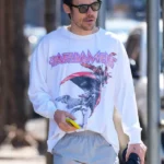Harry Styles Parliament Long Sleeve T shirt White