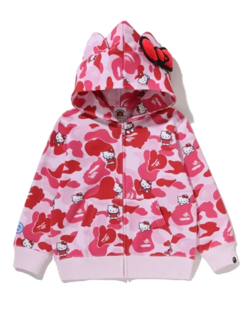 Hello Kitty Bape Hoodie Pink