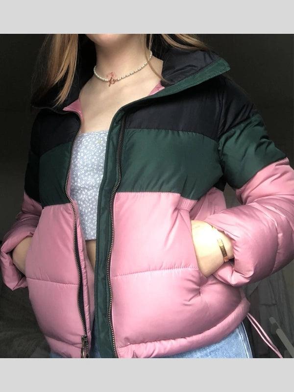 Hollister Colorblock Puffer Jacket