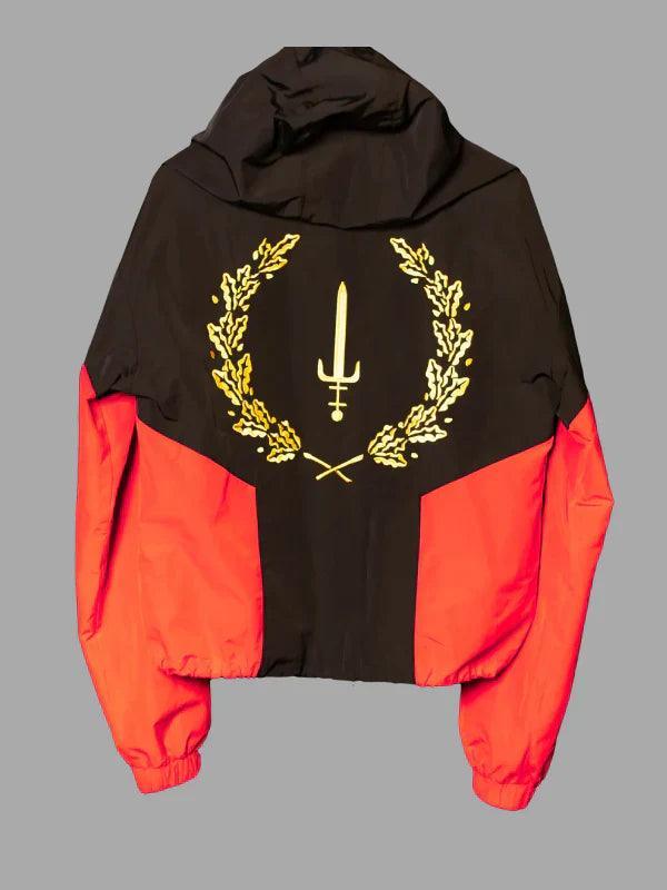 Hooded Black American Heritage FLAG Zip Up Jacket aeb8dae6 1d42 46f5 81f8 6bf78202ecf5